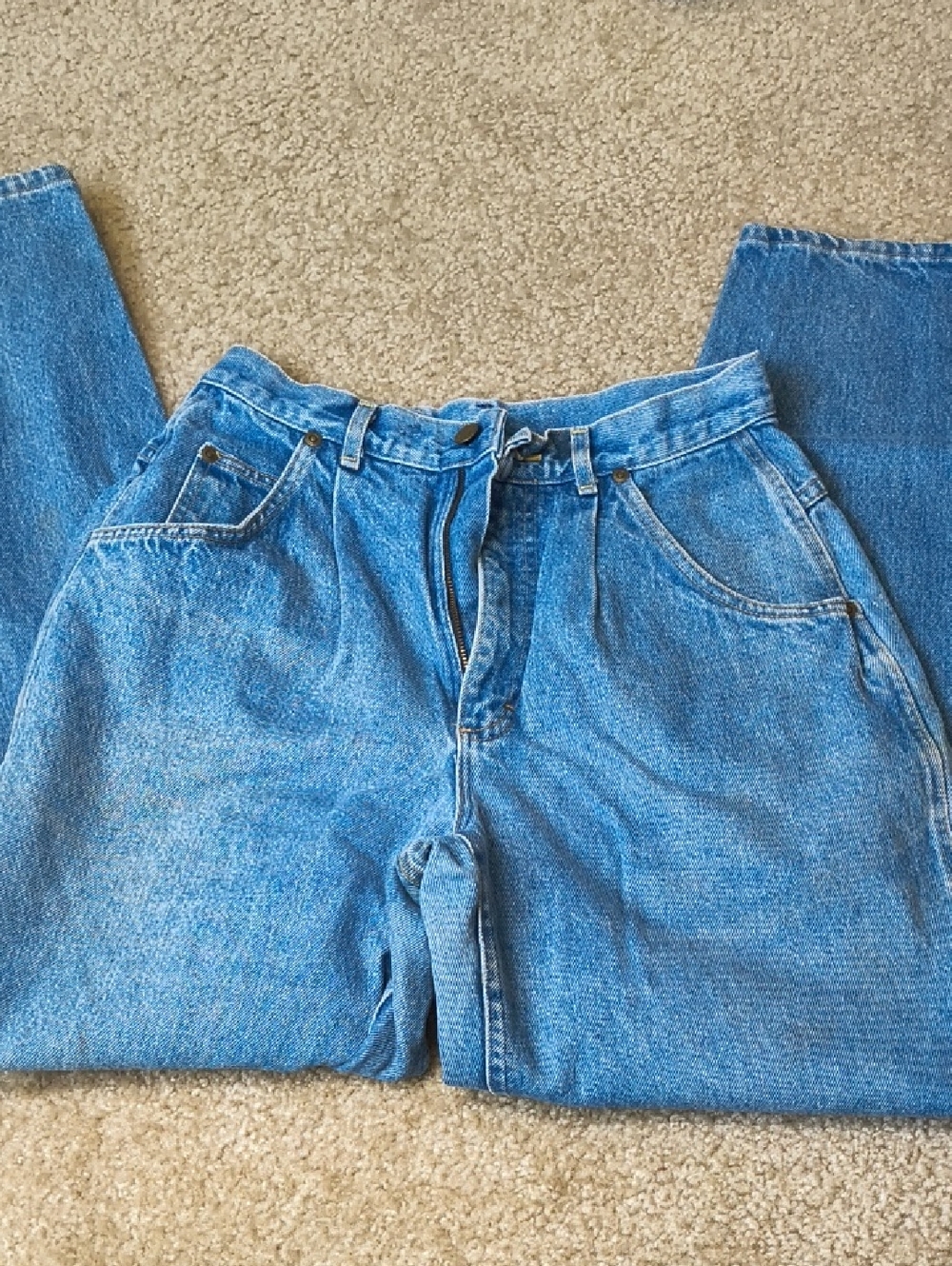 Lee Relaxed Tapered Fit Light Blue Denim Jeans Women's Size 27 C25
